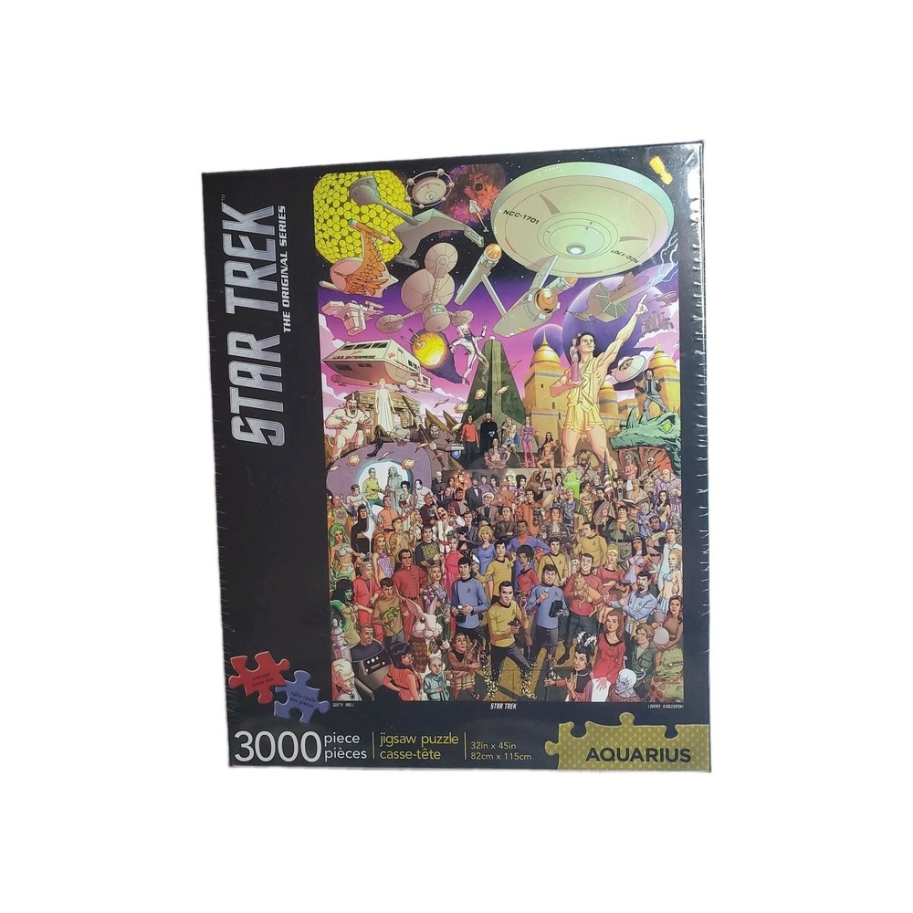 Star Trek 50 Jigsaw Puzzle 3000 Pieces 32 x 45 Dusty Abell 68-501 Aquarius Large